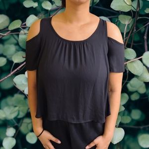 Lush cold shoulder blouse